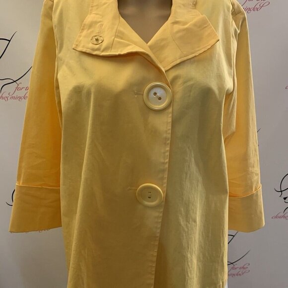 Coldwater Creek. Petite Large PL. Cotton/spandex. 3/4 sleeve. Jacket. B101 - Picture 1 of 7